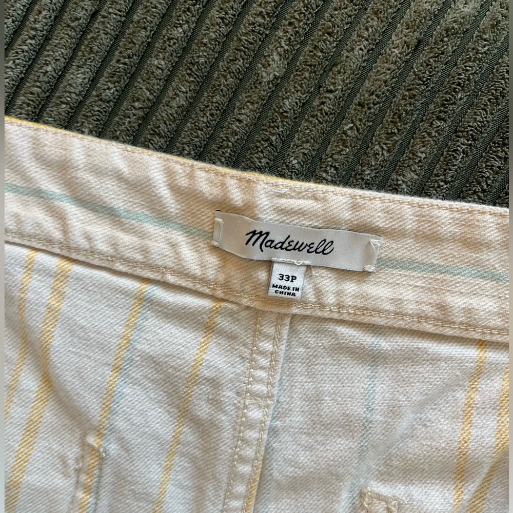 Madewell Striped Capri - size 33 - Picture 3 of 4